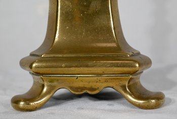 Coppia di portacandele in bronzo dorato - metà del XIX secolo