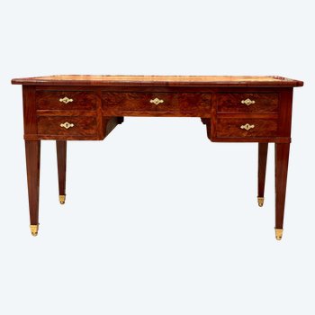 Bureau Plat En Acajou d'Epoque Directoire Vers 1795