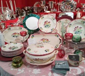 Service de table Longwy en faïence modèle Marseille 45 pièces