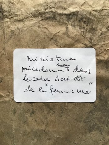Femme Nu Peint Sur Ivoire