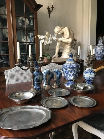 Collection De plats en étain Ancien