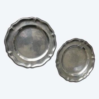 Antique Pewter Dishes Collection