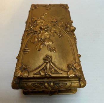 BOÎTE À TIMBRES BRONZE 1900