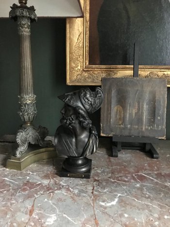 Bronze Patinierte Büste Von Ajax