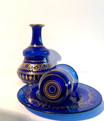 Glass of water Service of night in crystal XIXème