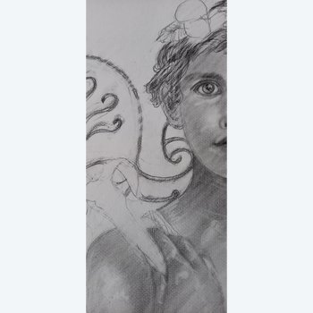 Portrait jeune homme art nouveau/ I.Duval 2022