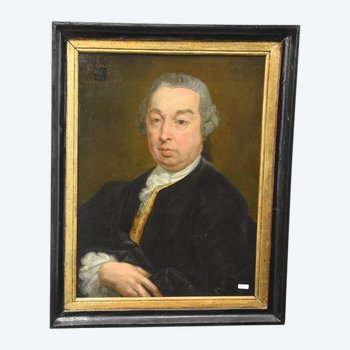 Portrait Of Jean François Triest By Mattias De Visch, 1770 Brugge, Coat of Arms