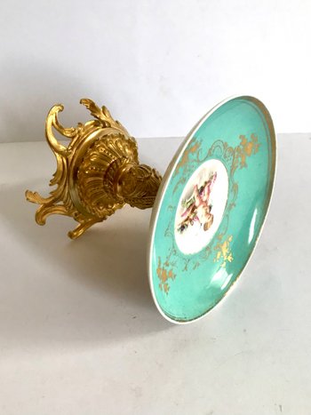 Coupe de table  Sèvres époque Louis Philippe 