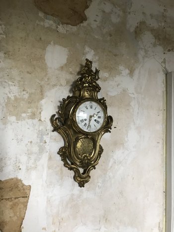 Cartel En Bronze De Style Louis XV