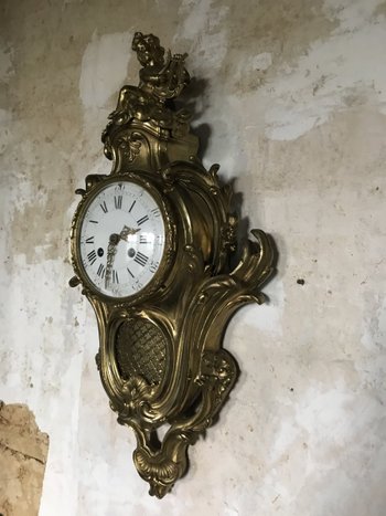 Cartel En Bronze De Style Louis XV