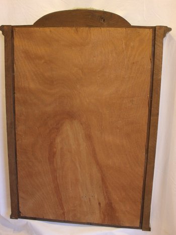 Kaminspiegel Antikes Holz Patiniert ' Eis Schräg 90 X124 Cm