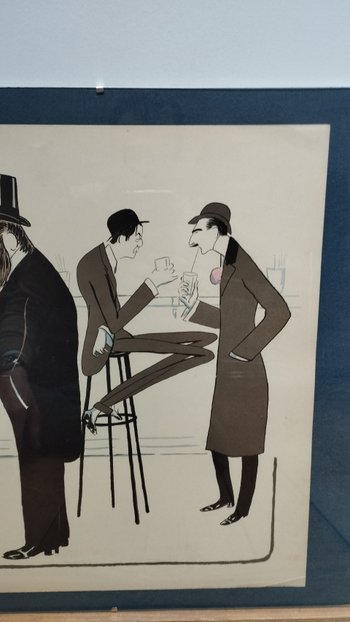 Lithograph under glass by the illustrator SEM circa 1900