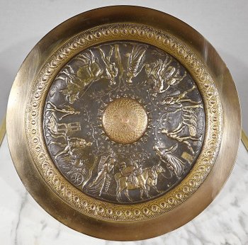 Tazza in bronzo dorato, firmata F. Levillain, F. Barbedienne - XIX secolo