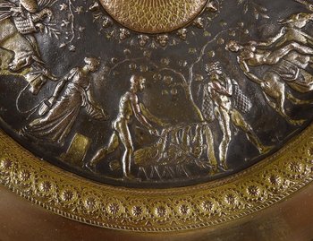Tazza in bronzo dorato, firmata F. Levillain, F. Barbedienne - XIX secolo