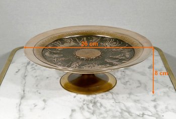 Tazza in bronzo dorato, firmata F. Levillain, F. Barbedienne - XIX secolo