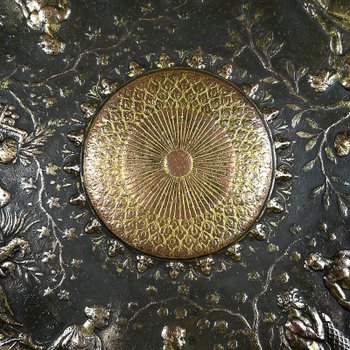 Tazza in bronzo dorato, firmata F. Levillain, F. Barbedienne - XIX secolo