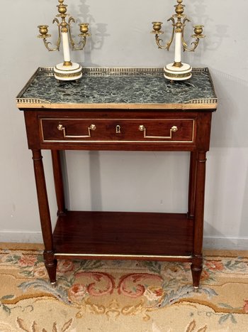 Mahogany console from the Louis XVI period 18th century