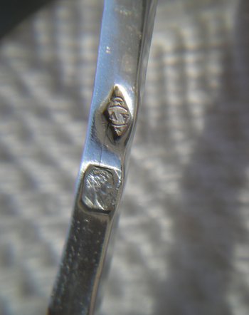 Fruit / punch spoon in solid silver hallmark old goldsmith Antoine VAUTRIN late nineteenth