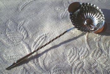 Fruit / punch spoon in solid silver hallmark old goldsmith Antoine VAUTRIN late nineteenth