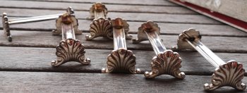 6 silver plated knife holders Ravinet DENFERT