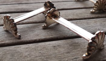6 silver plated knife holders Ravinet DENFERT