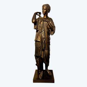 Bronzestatue griechische Frau Artemis 44cm