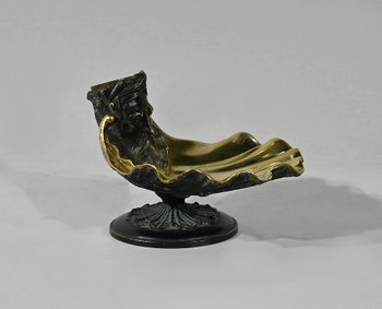 Bronze inkwell with double patina - 2nd part of the 19th century