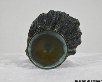 Bronze inkwell with double patina - 2nd part of the 19th century