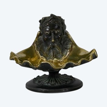 Bronze inkwell with double patina - 2nd part of the 19th century