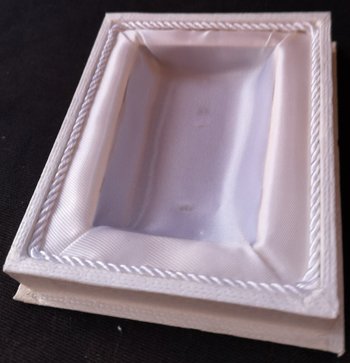 Elegant silver-plated cup with "Ribbons" decor. BEL Toulouse goldsmith's shop
