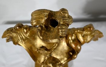 Florentine Fire Pots in Gilded Limewood - Late 18th century