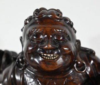 Set di Buddha e vassoi in palissandro, Cina - Fine XIX secolo
