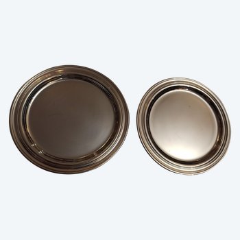 Pair of Christofle coasters