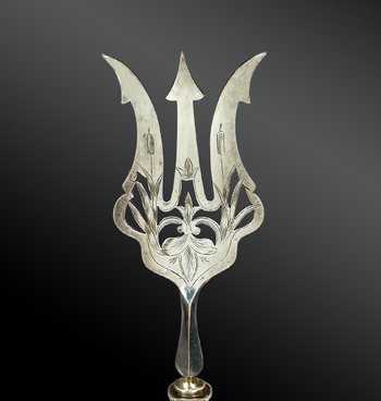 Part De Ménagère (six knives, six spoons, two serving pieces) in silver