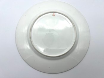 Set of 2 porcelain plates from Paris