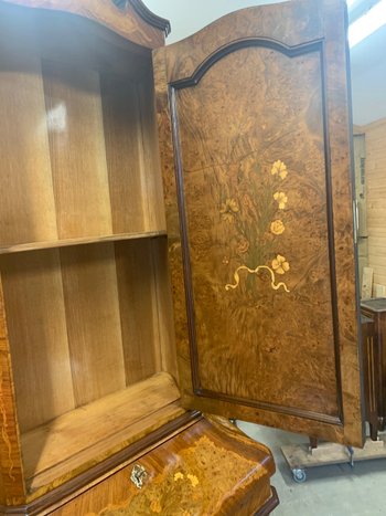 Original Louis XV style Scriban chest of drawers