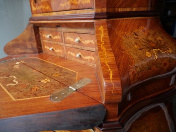 Original Louis XV style Scriban chest of drawers