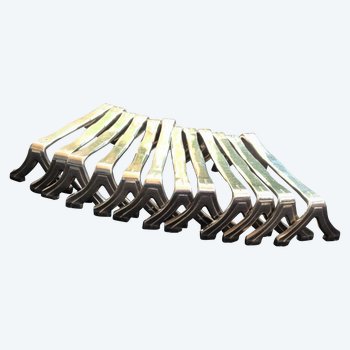 12 versilberte Messerhalter