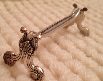 6 Christofle silver-plated knife holders, Marie-Antoinette model