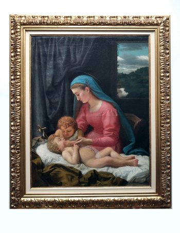 Vergine e Bambino Di Louis Robin Lyon allievo di Gérôme