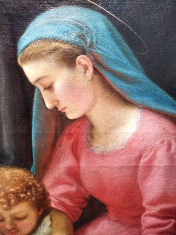 Vergine e Bambino Di Louis Robin Lyon allievo di Gérôme