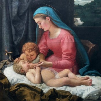 Vergine e Bambino Di Louis Robin Lyon allievo di Gérôme