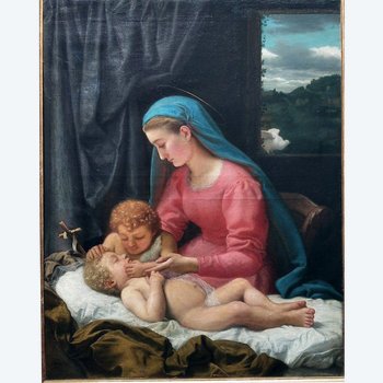 Vergine e Bambino Di Louis Robin Lyon allievo di Gérôme