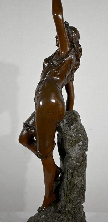 Important Regule " La Femme au Rameau ", by L. Hott - Early XXth century