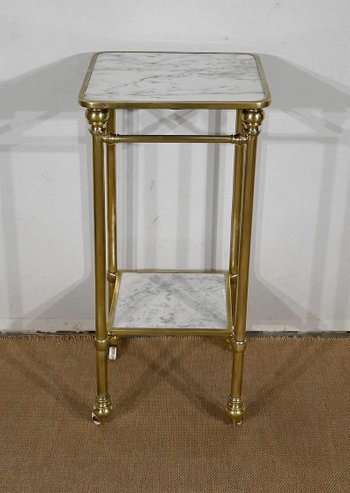 Desserte en Marbre et Laiton, Art Déco – 1920