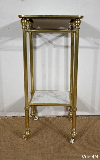 Desserte en Marbre et Laiton, Art Déco – 1920