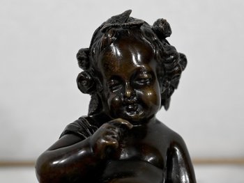 Bronzo "Putto con arco" - XIX secolo