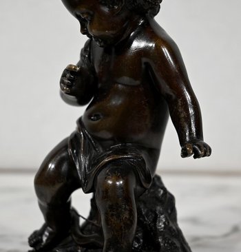 Bronzo "Putto con arco" - XIX secolo