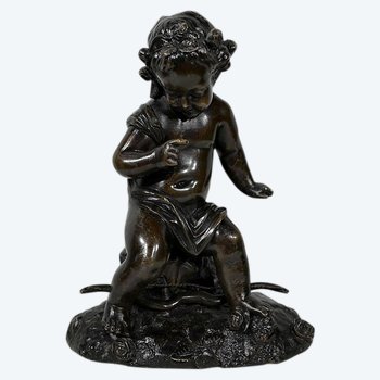 Bronzo "Putto con arco" - XIX secolo