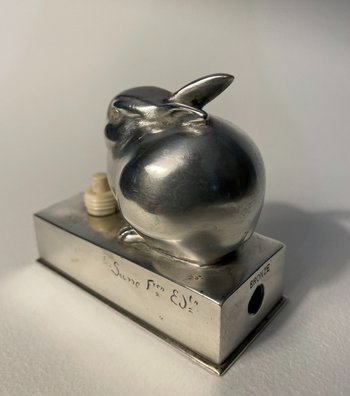 Bronze ArtDeco ''Lapin Bijou'' SANDOZ / SUSSE Frères (sonnette)